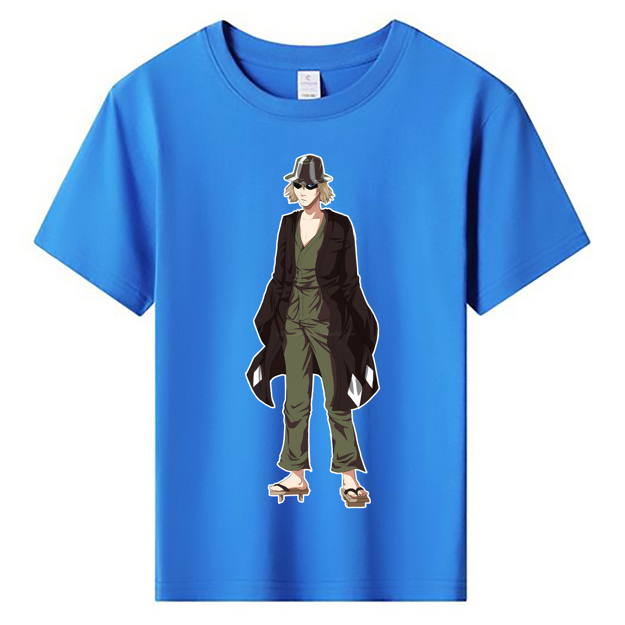 （画像用） "ブリーチ 浦原 喜助（うらはら きすけ） BLEACH Urahara Kisuke " 綿100％キッズTシャツ（フロントプリント）